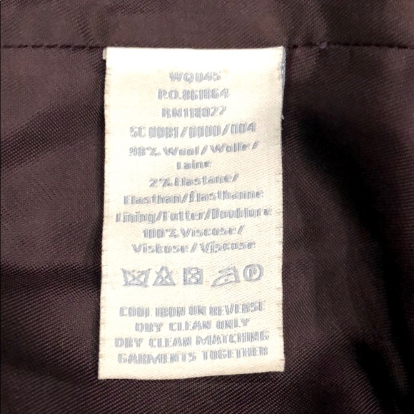 Boden Wool Cap Sleeve Wrap Front Purple Dress - Picture 10 of 10